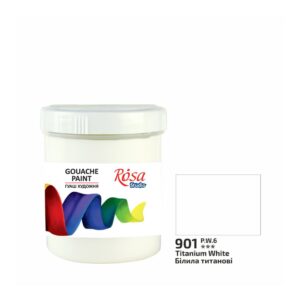 Rosa Gouache Titanium White 100 ml jar