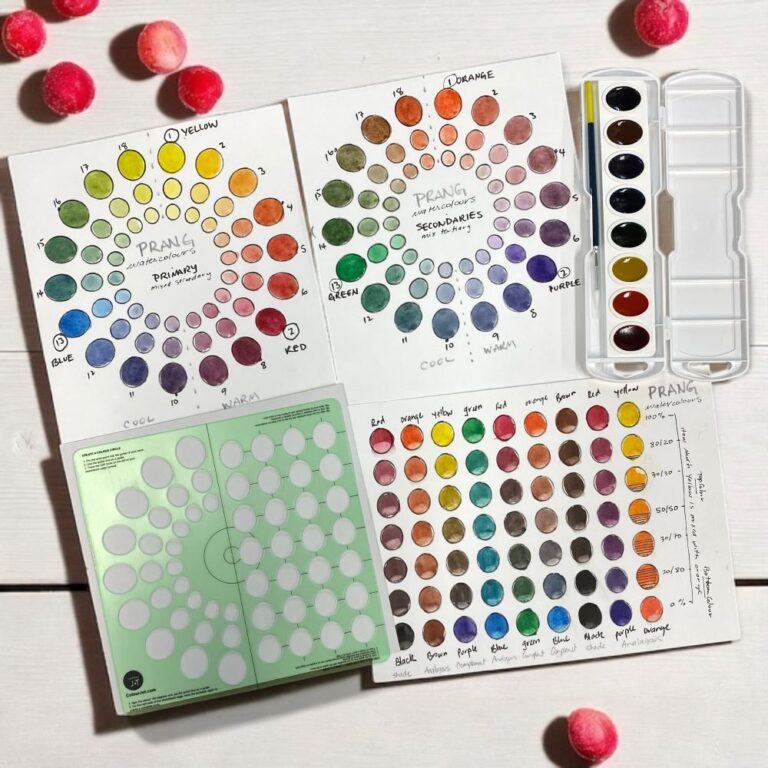 Prang Watercolours with a ColourJot template teaches colour relationships